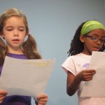 acting students do a cold reading at 3-2-1- Acting Classes in Los Angeles, acting school for kids.
